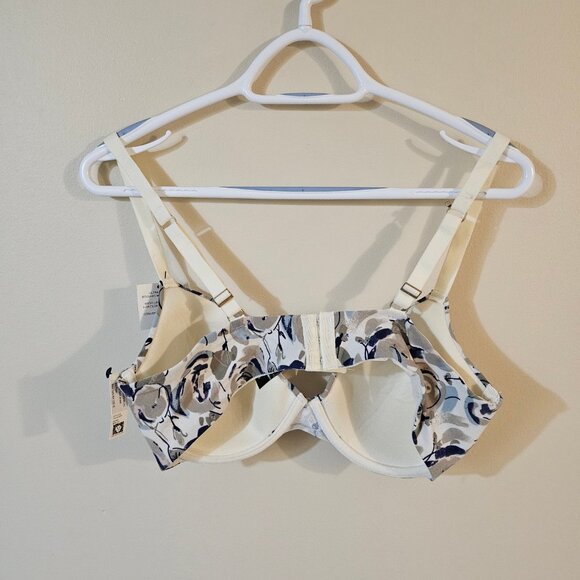 Anne Klein Floral T-Shirt Bra - Size 38D - Picture 2 of 8
